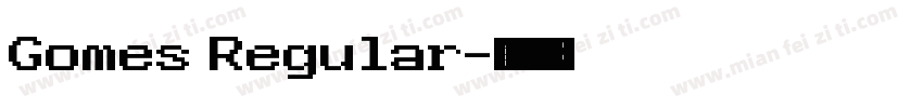 Gomes Regular字体转换